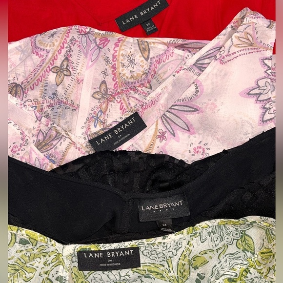 LANE BRYANT Swing Double-Layer Chiffon Tunic lot of 4 size 24 - Picture 2 of 6